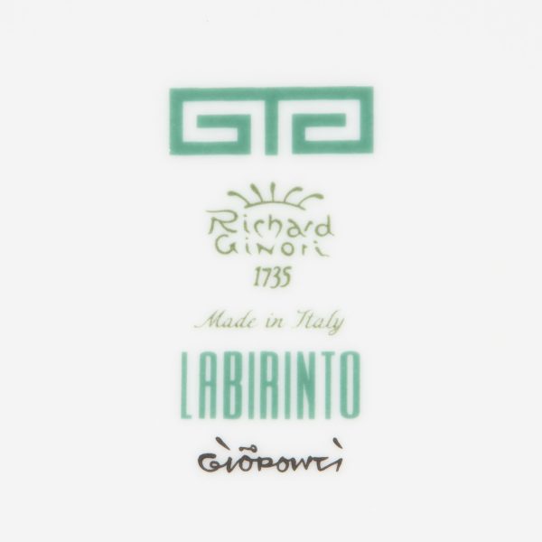 Piatto Pane Labirinto Ginori1735 Smeraldo