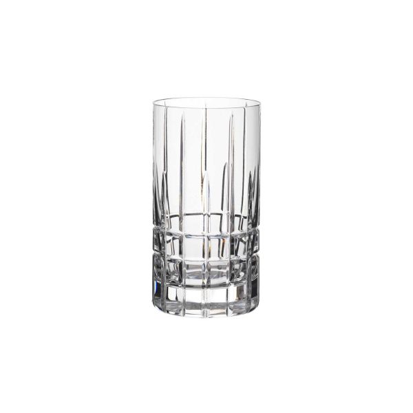 Beverage glass, double cut