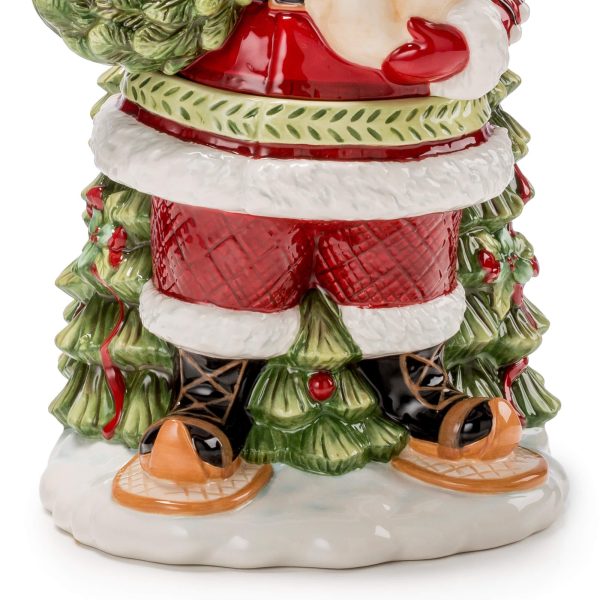 Scatola Babbo Natale Porcellana