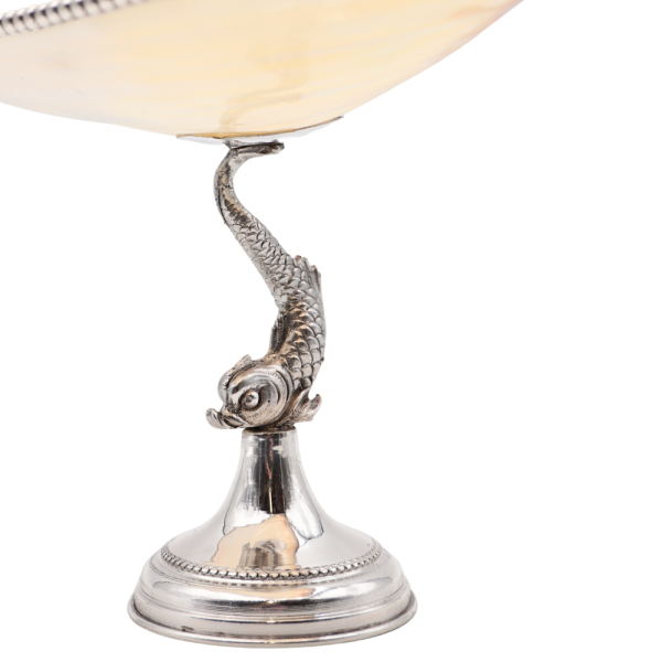 Tall Conchiglia Madre Perla, Base in Argento 925
