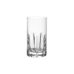 Beverage glass, vertical cut