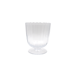 Transparent Murano glass vase