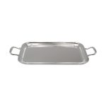 Vassoio rettangolare con manici in Silver Plated piccolo