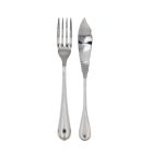 Coppia Servire Pesce Lega d' Argento Inglese