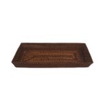 Vassoio Rettangolare In Rattan