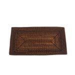 Vassoio Rettangolare In Rattan