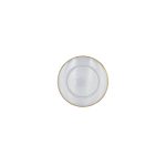 Crystal Bread Plate with 24k Gold Rim