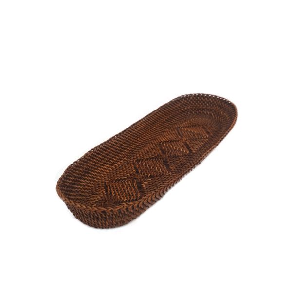 Vassoio Ovale In Rattan