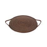 Portaformaggio In Rattan e Cristallo Pyrex