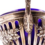 Coppa 1800 In Oro, Argento e Cristallo Blu