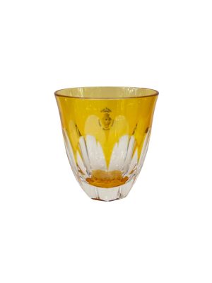 Yellow Doge Cased Crystal Glass