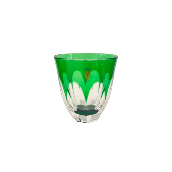 Green Encased Crystal Glass Doge