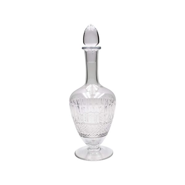 Crystal Wine Bottle with Diamonds and Leaves