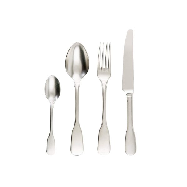 Set Posate 4 Pezzi  Acciaio stone washed