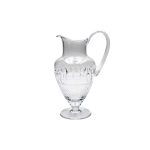 Crystal Carafe with Diamonds and Leaves
