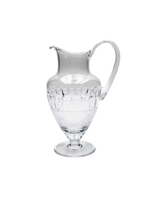 Crystal Carafe with Diamonds and Leaves