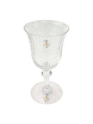 Tulip Ribbed Water Glass