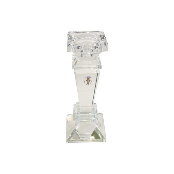 Candeliere a colonna in Cristallo Basso Deco'