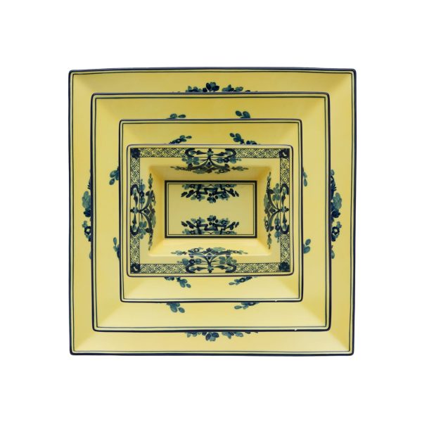 Piatto svuotatasche rettangolare Citrino Oriente Italiano, cm 15x19