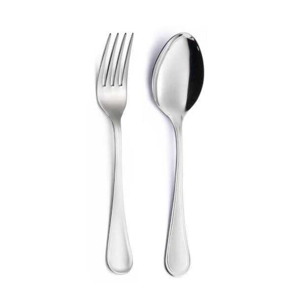 English Steel Serving Set