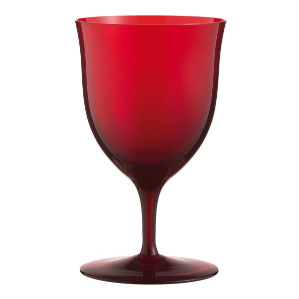 Bicchiere Acqua Cristallo Rosso Caterina Basso