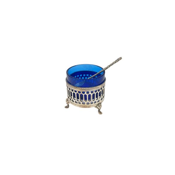 Saliera Rotonda Antica in Argento