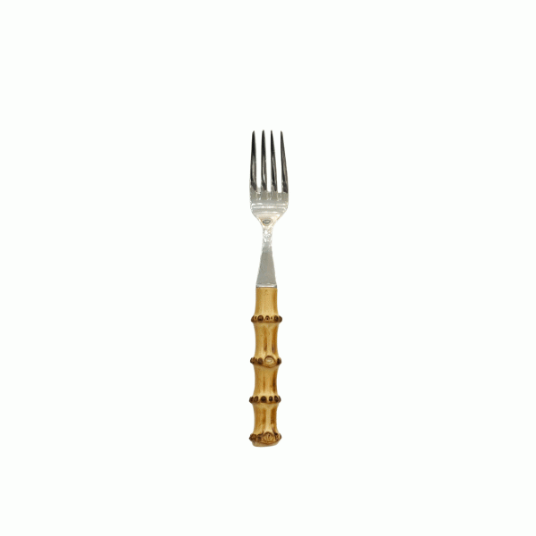 Real Bamboo and Steel Table Fork