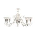 Lampadario Ugo Poggi  Santo Spirito 8 luci trasparente
