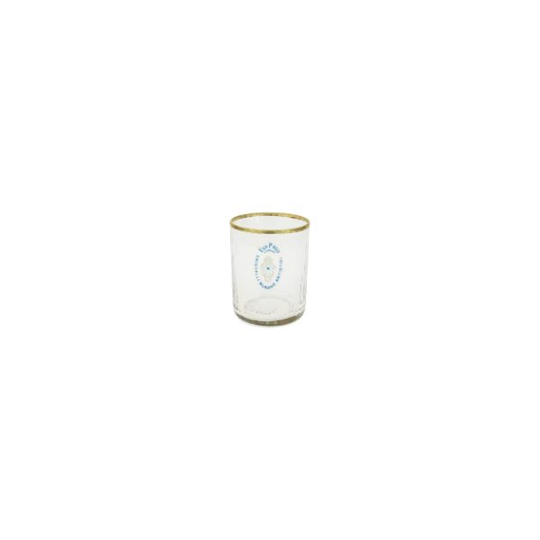 Bicchiere Cilindrico Liquore Rigadin Filo Oro