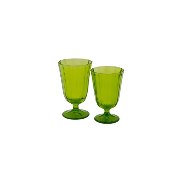 Mezzo Calice Vino in Cristallo Verde