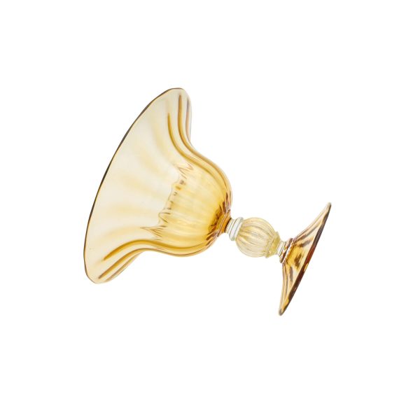 Centro Tavola In Vetro Di Murano e Oro 24K