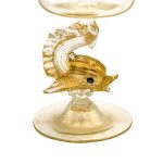 Vaso In Vetro Di Murano e Oro 24K