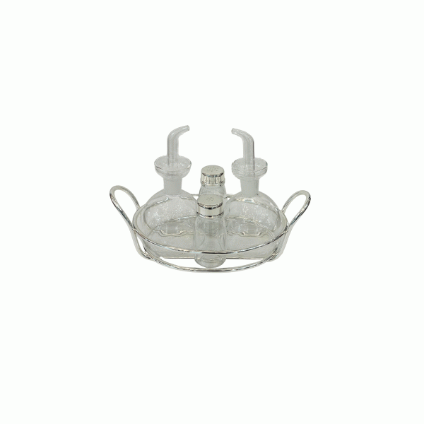 Oval Oil and Vinegar Set Four pieces