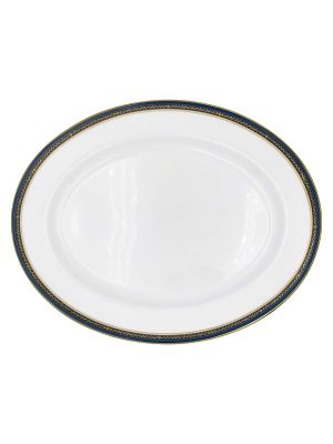 Small Oval Tray Aynsley 1775 Blue Garland Bone China
