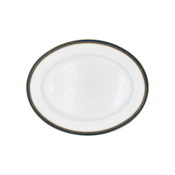 Small Oval Tray Aynsley 1775 Blue Garland Bone China