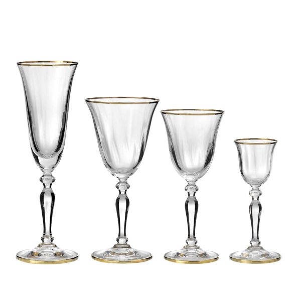 Bicchiere Liquore Christine Cristallo Oro