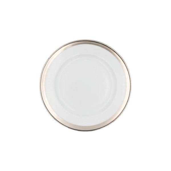Piatto Frutta Fascia Sottile Platino