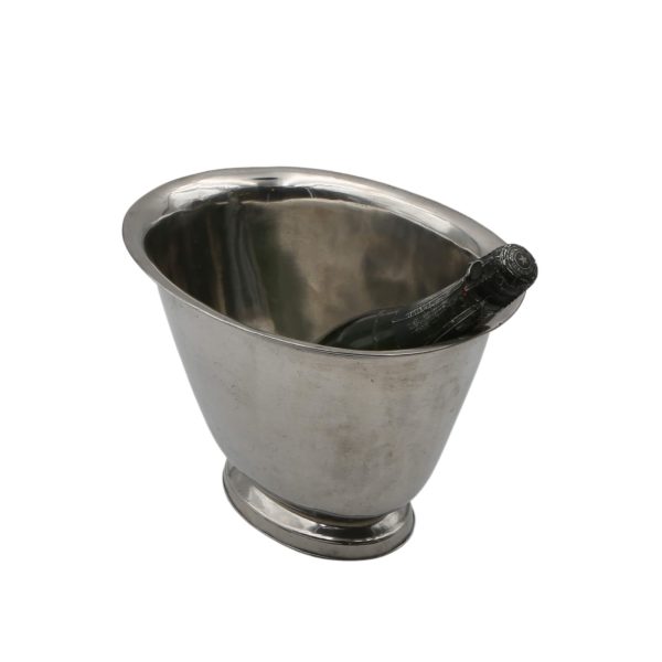 Oval Pewter Bottle Holder