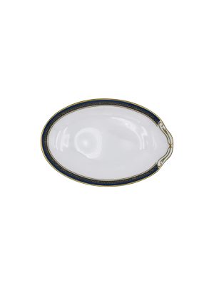 Aynsley 1775 Blue Garland Bone China Pickle Dish