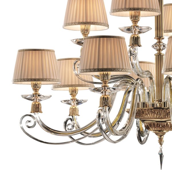Lampadario In Cristallo Sirio L8+4
