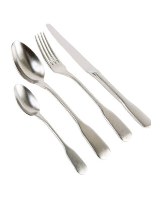 Set Posate 4 Pezzi Acciaio stone washed