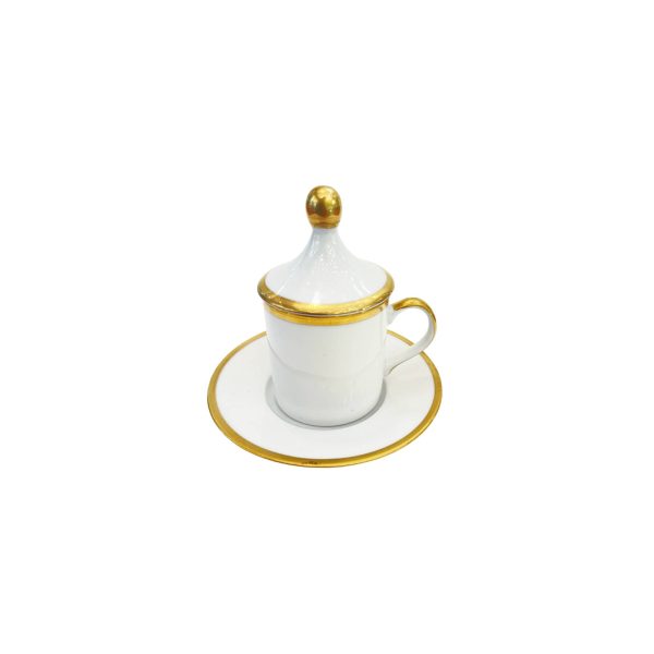 Tazza Caffè con tappo filo Oro