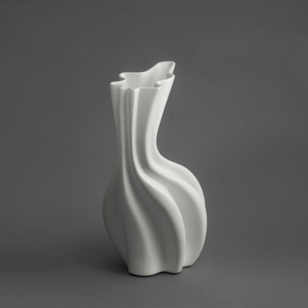 Vaso Sinuo bianco opaco