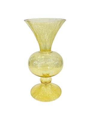 Vaso in Vetro Giallo Grande