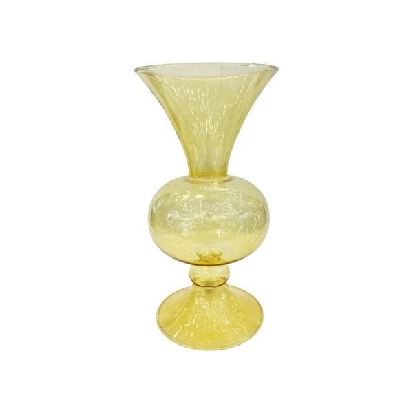 Vaso in Vetro Giallo Grande