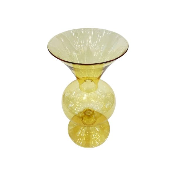 Vaso in Vetro Giallo Grande
