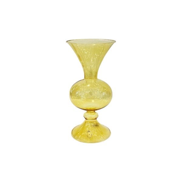 Vaso in Vetro Giallo Piccolo