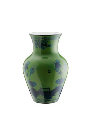 Ming vase Malachite Oriente Italiano, 25 cm