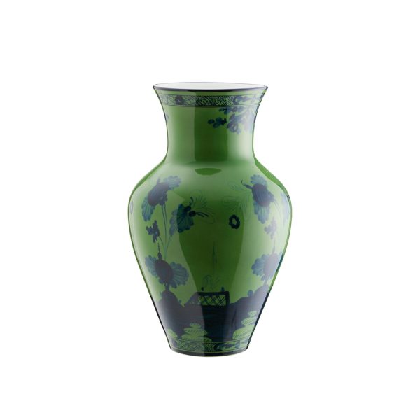 Ming vase Malachite Oriente Italiano 30 cm