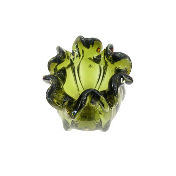 Vaso In Vetro Verde piccolo